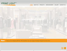 Tablet Screenshot of prime-light.com